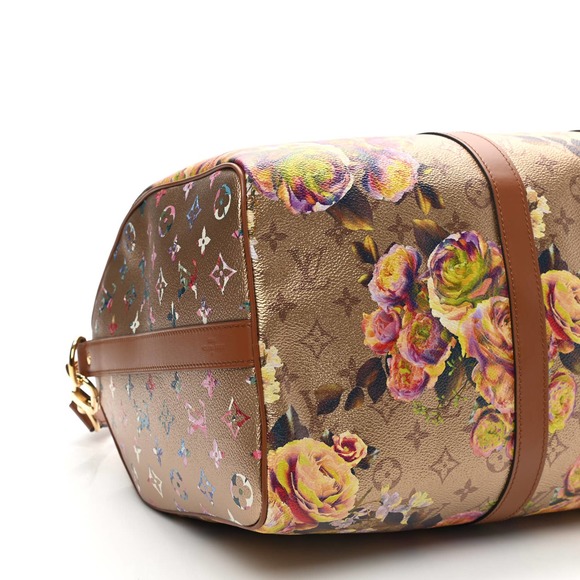 ❌❌ Louis Vuitton Gold Keepall 45 bandouliere Monogram Garden Party travel bag LV - Picture 7 of 11